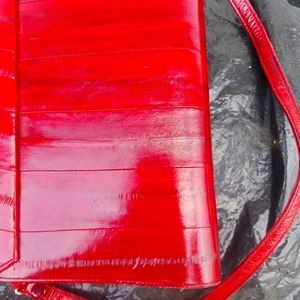 Genuine EEL SKIN bag 9x7